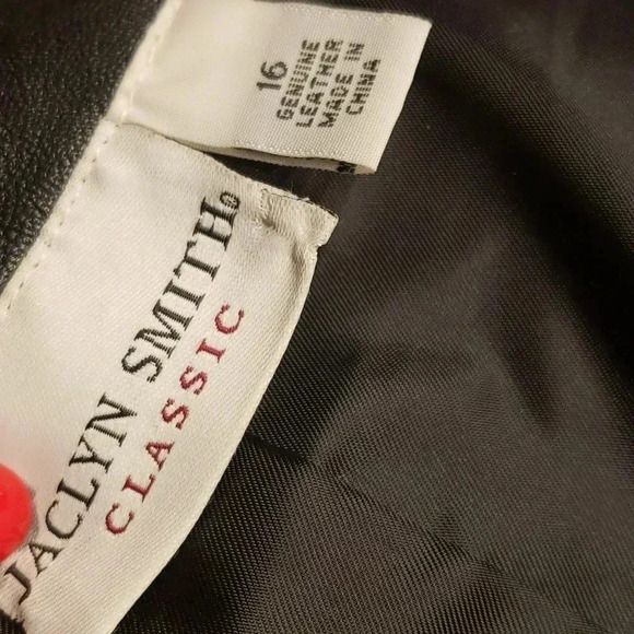 Jaclyn Smith classic leather skirt size 16 - Picture 3 of 4